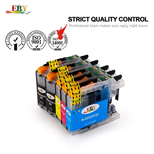 EBY LC223 LC223XL Cartuchos de Tinta Compatible para Brother MFC-J4420DW DCP-J4120DW MFC-J4620DW DCP-J562DW MFC-J5320DW MFC-J5620DW MFC-J5720DW MFC-J5620DW MFC-J680DW MFC-J4625DW MFC-J480DW MFC-J880DW