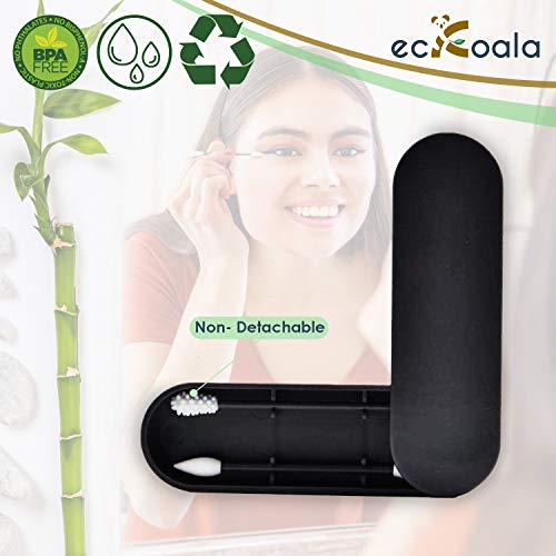 ecKoala® Set Desmaquillante – 16 Discos Desmaquillantes Lavables + caja de Bambú + Toallita Desmaquillante de Fibra Natural + Cotonetes Reutilizables + Esponja Konjac + Bolsa de lavado – Regalo Ideal