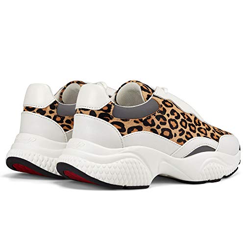 ED HARDY - Inserto para runner-Wild White/Leopard, (Blanco Leopardo), 36 EU