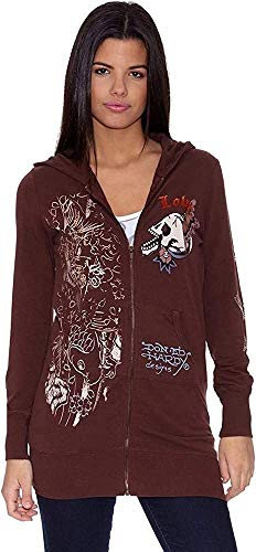 Ed Hardy Skull Heart Sweatshirt, Marrón, XL Baby Boys