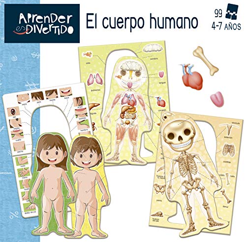 Educa - Aprendo Aprender es Divertido el Cuerpo Humano, Juego educativo para niños, a partir de 4 años, color/modelo surtido (18701)