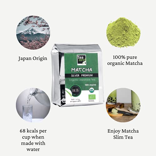 Eguia te matcha orgánico, lata de 100 g de polvo japonés puro 100% & primera calidad te matcha slim adelgazante | te verde matcha detox, color intenso & aroma natural