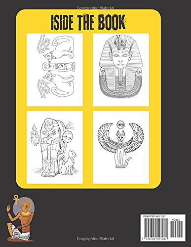 Egypt hieroglyphics coloring book: A Collection of Egyptian Symbols, animals, Mythology, Hieroglyphics, Mummies, Gods, and Pharaohs For Kids & Adult. Stress Relief & Relaxation (2021)