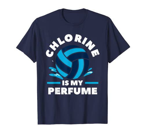 El cloro es mi perfume waterpolo para un jugador de deportes acuáticos Camiseta