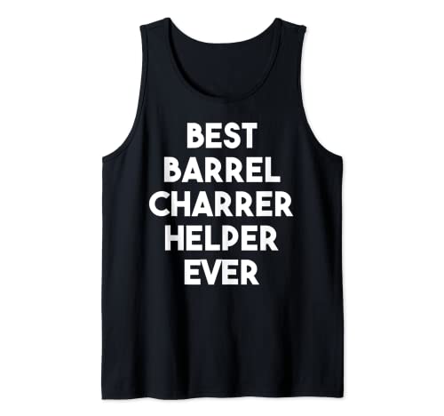 El mejor ayudante de barril Charrer Camiseta sin Mangas