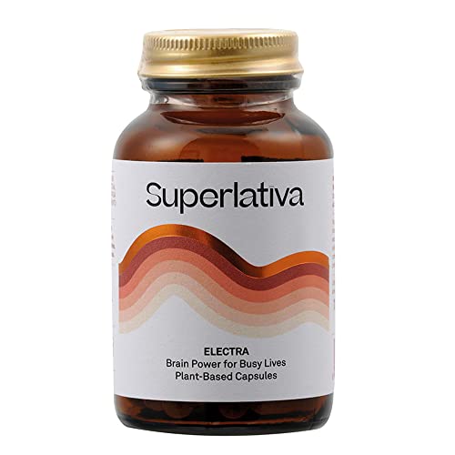 Electra | Suplemento 100% herbal con Ashwagandha Sensoril® | Antiestrés y Alivio de Ansiedad, Potenciar Energía y Concentración, Mejorar el Insomnio | Con Vitamina B3 y B5