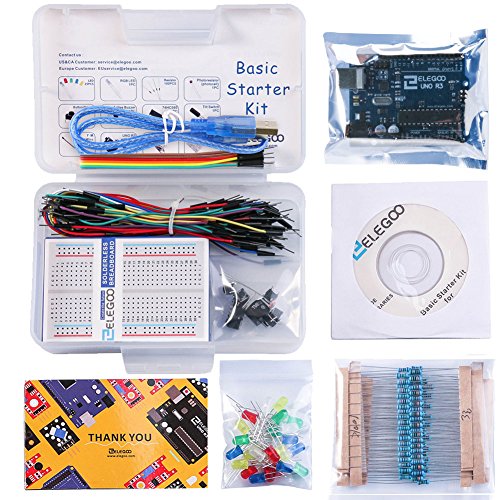 ELEGOO Conjunto Básico de Iniciación Compatible con Arduino IDE con Guías Tutorial en Español para UNO R3 Starter Kit