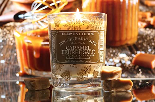 Element-Terre Vela de 200 gramos, 50 horas, aroma Caramel Manteca Salé