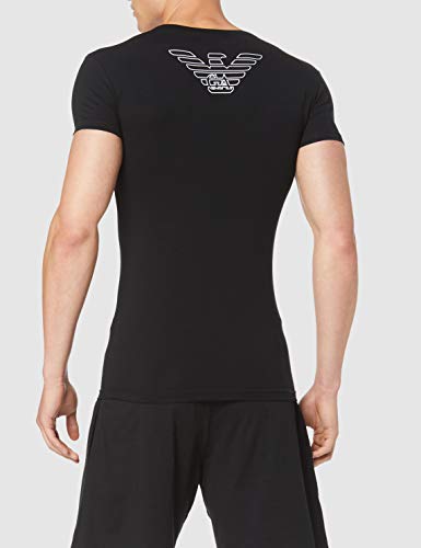 Emporio Armani CC735 110810 00020 Camiseta, Hombre, Negro (Black), M