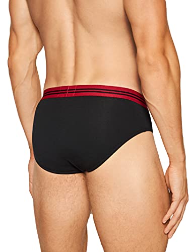 Emporio Armani Cinturilla Mixta Bañador , Hombre, Negro/Rojo (Negro/Cereza), S