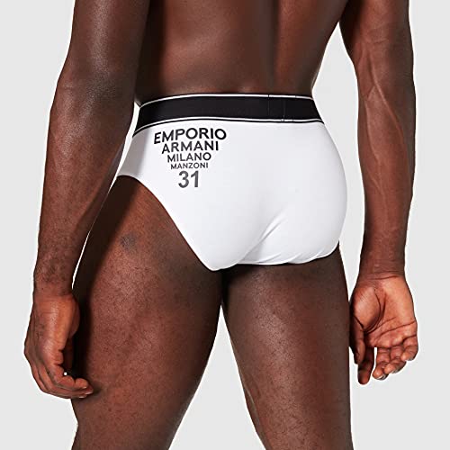 Emporio Armani On-Site Edition Calzoncillos, Hombre, Blanco, S