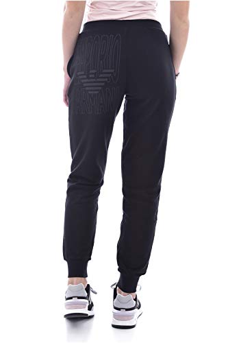 Emporio Armani Pantalón Largo Mujer Loungewear artículo 163774 0A265 Pants with Cuffs, 00020 Nero - Black, XL