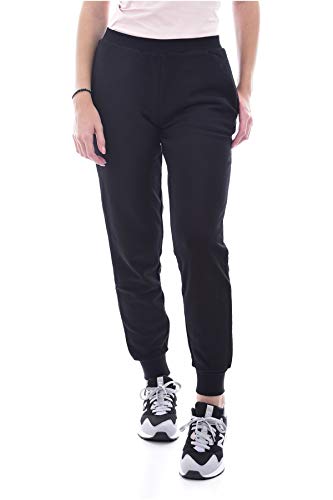 Emporio Armani Pantalón Largo Mujer Loungewear artículo 163774 0A265 Pants with Cuffs, 00020 Nero - Black, XL