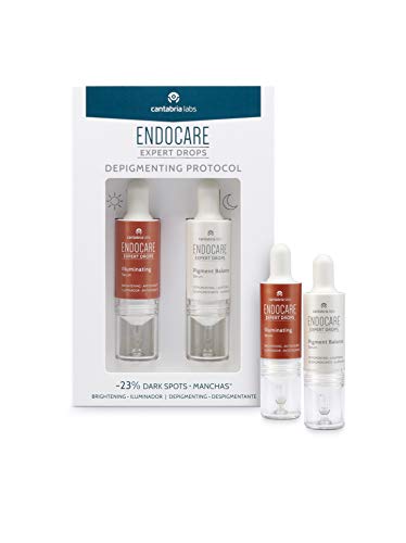 Endocare Expert Drops Depigmenting Protocol - Tratamiento Facial Despigmentante, Antioxidante, Iluminador, Antipolución, Todo Tipo de Pieles, 2 Droppers x 10 ml