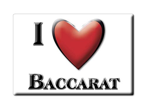 Enjoymagnets Baccarat (54) Souvenir IMANES DE Nevera Francia Centre IMAN Fridge Magnet Corazon I Love