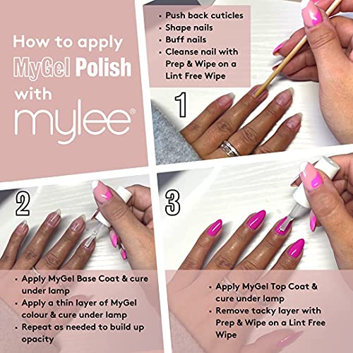 Esmalte de gel para uñas MyGel, de MYLEE (10ml) MG0004 - Kiss Kiss UV / LED Nail Art Manicure Pedicure para uso profesional en el salón y en el hogar - Larga duración y fácil de aplicar