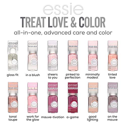 Essie Treatments - Treat Love & Color Strengthener - Power Punch Pink - 13.5 mL / 0.46 oz