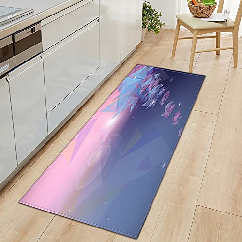 Estera de puerta de entrada nórdica simple cocina dormitorio alfombra baño antideslizante piso pasillo balcón alfombra patrón 3D tatami mat NO.26 60X180cm