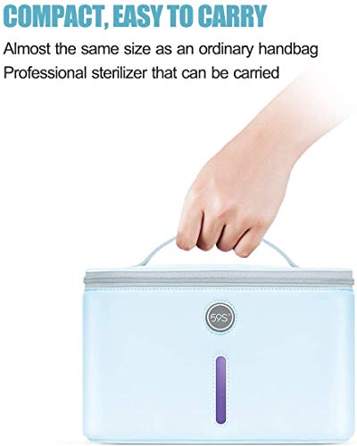 Esterilizador UV 24 Cuentas de Lámpara, 59S Bolsa Esterilizador UV Profesional Gran Capacidad, Lámpara de Esterilización Ultravioleta LED para Teléfonos Celulares, Cuidado Personal