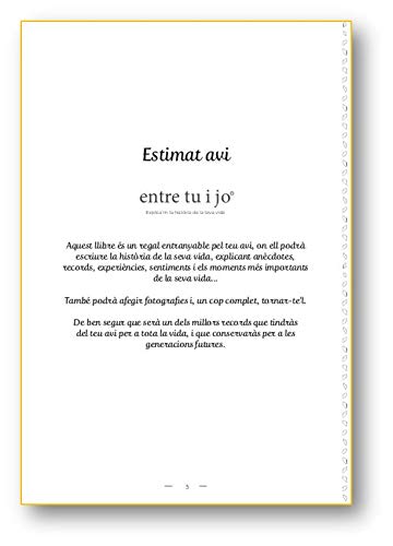 Estimat avi - entre tu i jo: Explica'm la historia de la teva vida