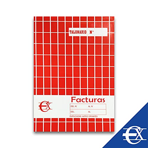 EUROXANTY Facturas | Hojas calcantes | Talonario de facturas | Documentos de venta | Original y copia | 40 hojas por talonario | 20,5 x 14,5 cm | Pack 3