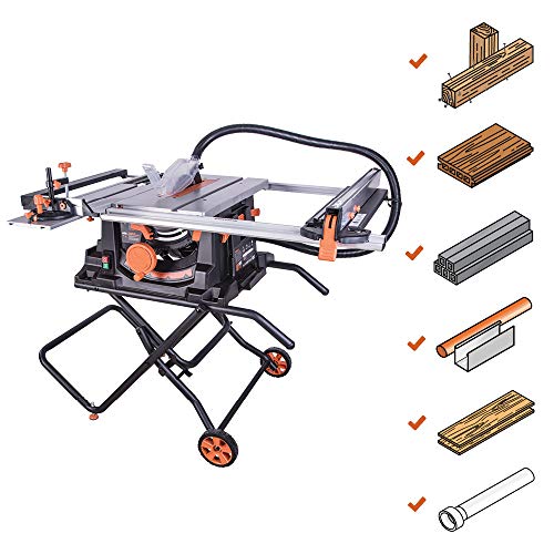 EVOLUTION POWER TOOLS 057-0003 Sierra de mesa multimaterial Rage 5-S, 1500 W, 230 V, 255 mm