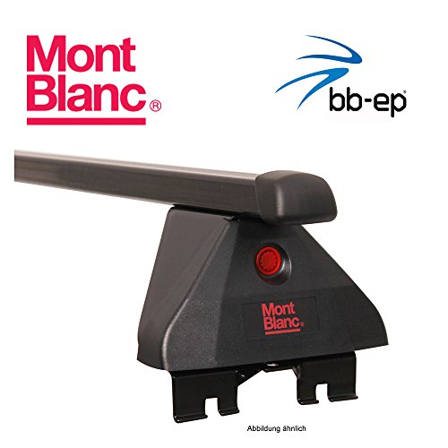 Exclusivo Mont Blanc Acero Baca/Last portaequipajes 91506547 para Peugeot Expert – Van Tipo (VF3) con fixpunkten en el Techo – Sistema de baca Completo Incluye Candado y Llave