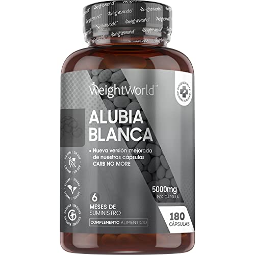 Extracto de Judía Blanca de 5000mg 180 Cápsulas Veganas - Con Zinc y Cromo, Suplemento Dietético Bloqueador para el Control de los Carbohidratos, Zinc Contribuye al Metabolismo Normal de Ácidos Grasos