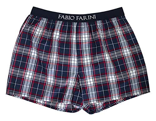 Fabio Farini Calzoncillos Webboxer Hombres Calzoncillos Boxer Ropa Interior Ropa Interior Algodón 4er Pack L