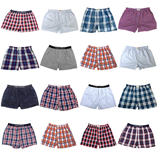 Fabio Farini Calzoncillos Webboxer Hombres Calzoncillos Boxer Ropa Interior Ropa Interior Algodón 4er Pack L