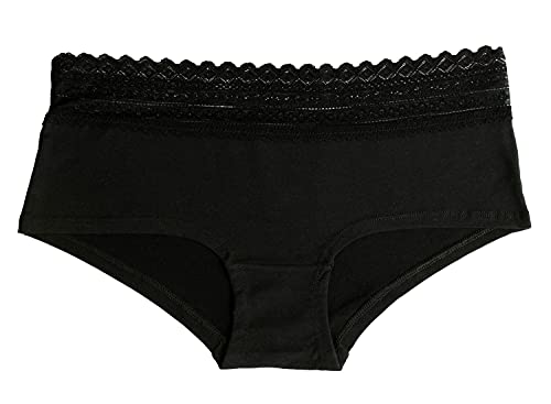 Fabio Farini Mujer Pantys Bikini Calzoncillos 4 y 6 Pack tamaños, 95% algodón Transpirable 6er Pack con Encaje Multicolor S