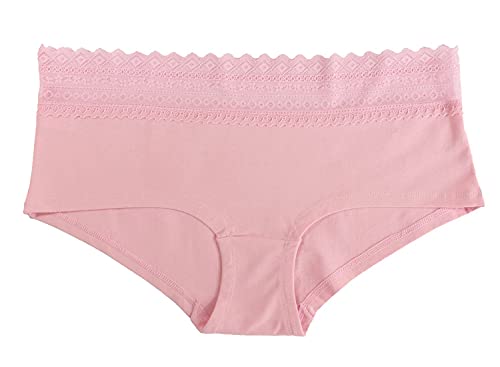 Fabio Farini Mujer Pantys Bikini Calzoncillos 4 y 6 Pack tamaños, 95% algodón Transpirable 6er Pack con Encaje Multicolor S