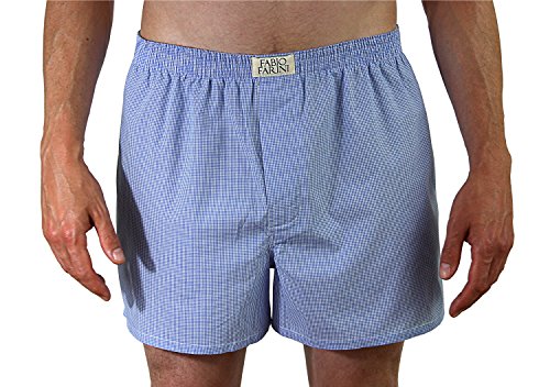 Fabio Farini Paquete de 4 Calzoncillos Boxer Hombre, 100% algodón - Set 3 M