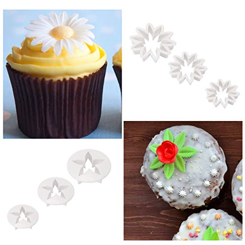 Familybox Cortador Fondant, 99 Piezas Decoración Kit de Moldes Fondant Icing para Galletas, Pasteles y Tartas con Letras, Números, Flores, Alisador, Rodillo, Herramientas de Modelado