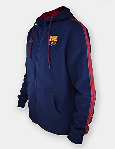 FCB Sudadera con Capucha Modelo Sud. Abierta Capucha Nº 4 Marca FC Barcelona, Blaugrana, L