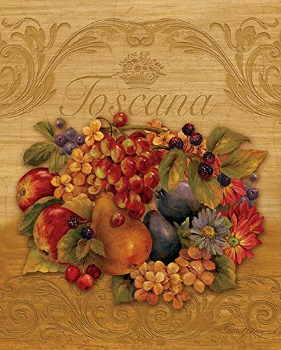 Feeling at home Imagen sobre Lienzo con Caja Americana Toscana Gladding Impresion enmarcada con Marco Floral Vertical 113_X_89cm