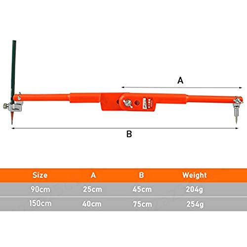 Fifet Tamaño pequeño Carpintero precisión Lápiz compases Grande de diámetro Ajustable, para Trabajar la Madera divisores Marcado y Trazado