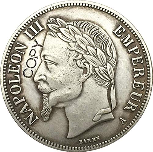 Francia 5 francos - Colección de Regalos de Recuerdo de Copia de Monedas de Napoleón III 1861