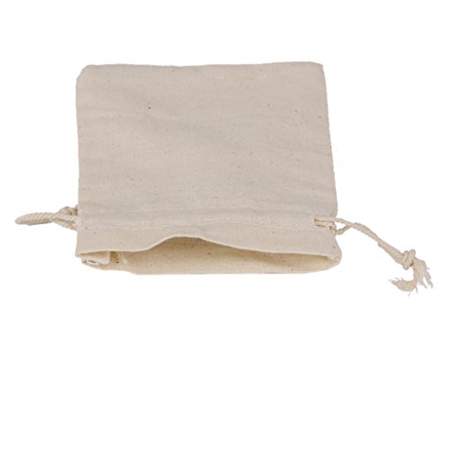Froomer - Bolsa de yute de lino con cordón, para regalo de boda, 10 unidades