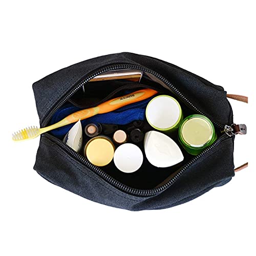 FSLLOVE Bolso cosmético de Moda Multifuncional Bolso del Organizador de los inodoros de Viaje de los Hombres Que afeita el Kit dopp Maquillaje el Bolso cosmético (Color : Grey)