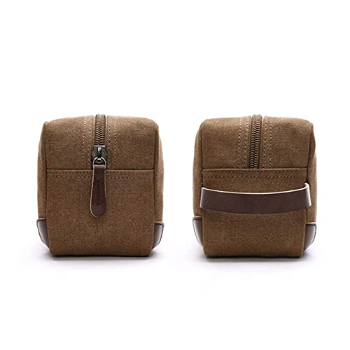 FSLLOVE Bolso cosmético de Moda Multifuncional Bolso del Organizador de los inodoros de Viaje de los Hombres Que afeita el Kit dopp Maquillaje el Bolso cosmético (Color : Grey)