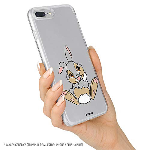 Funda para iPhone 11 Oficial de Bambi Tambor Posado para Proteger tu móvil. Carcasa para Apple de Silicona Flexible con Licencia Oficial de Disney.