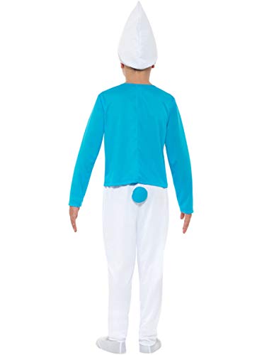 Funidelia | Disfraz de Pitufo Oficial para niño y niña Talla 10-12 años ▶ The Smurfs, Dibujos Animados, Enanito - Color: Azul - Licencia: 100% Oficial