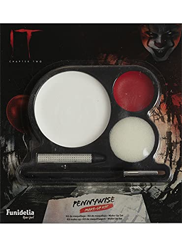 Funidelia | Maquillaje de Pennywise - IT: Capítulo Dos Oficial para Hombre y Mujer ▶ Pennywise, Películas de Miedo, Payaso Asesino, Terror - Color: Multicolor, Accesorio para Disfraz