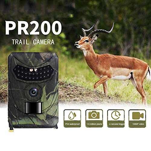 FUNMIX Wildlife Camera 16MP 1080P HD Trail Camera, 0.1S Cámara de Videojuegos activada por Movimiento con 26pcs 940 Sensor de luz infrarroja con visión Nocturna Monitor Vida Silvestre Impermeable