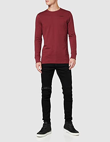 G-STAR RAW Base R T LS Camiseta, Rojo Salvo 336-c693, M para Hombre