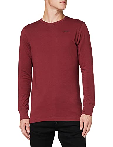 G-STAR RAW Base R T LS Camiseta, Rojo Salvo 336-c693, M para Hombre