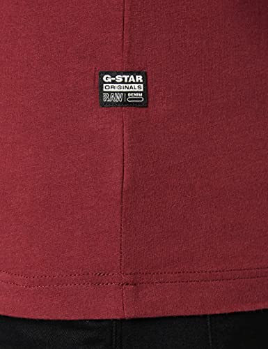 G-STAR RAW Base R T LS Camiseta, Rojo Salvo 336-c693, M para Hombre