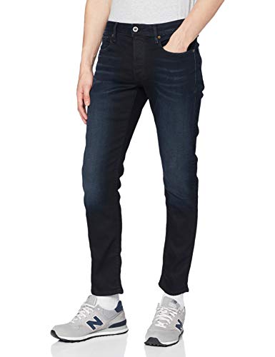 G-STAR RAW, hombres Jeans 3301 Slim , Azul (dk aged 5245-89), 33W / 32L