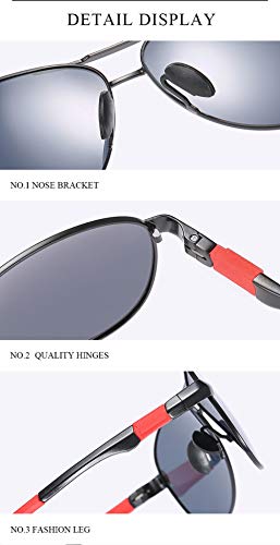 Gafas De Sol  Gafas De Sol Polarizadas con Montura De Metal Hombre Clásico Sport Sun Glass Hombre-C5